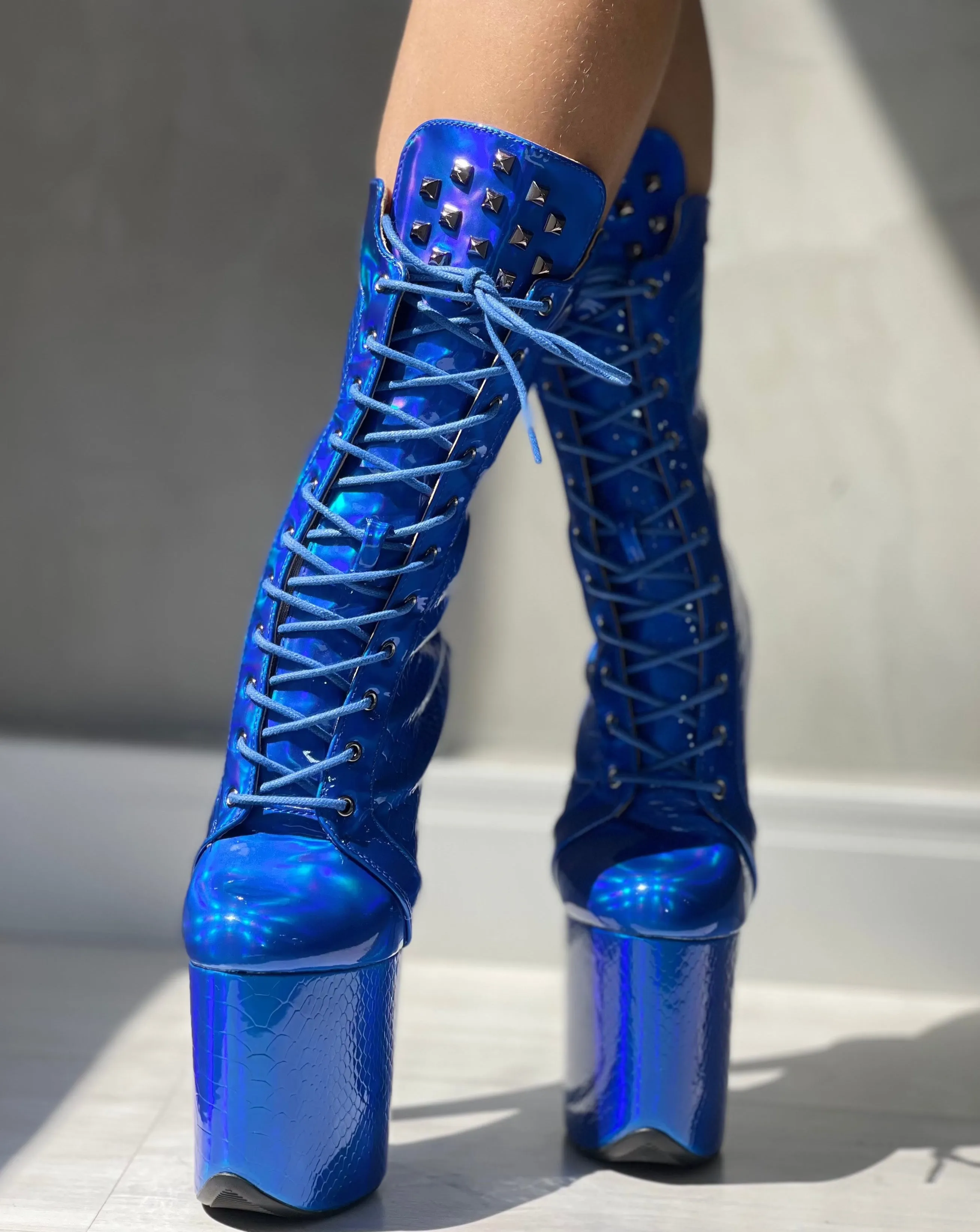 Mid Calf Boots "MYSTIC PYTHON"