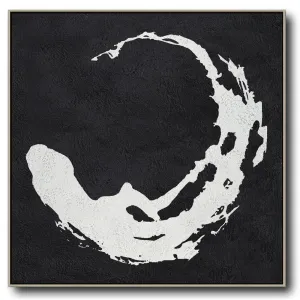 Minimal Black and White Painting MN50A
