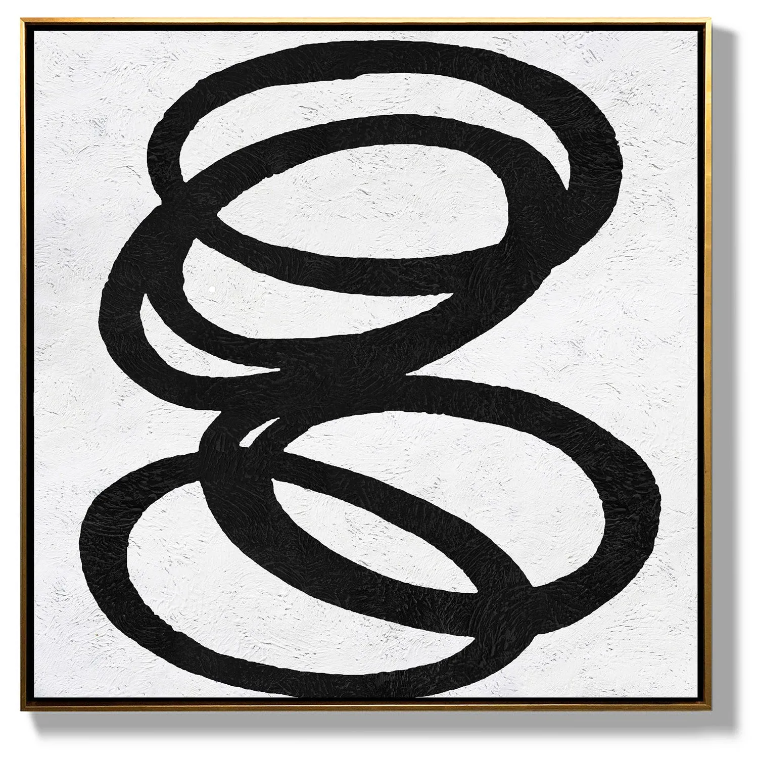 Minimal Black and White Painting MN68A