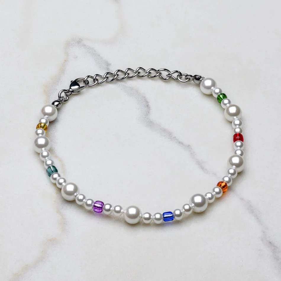 Minimal Pearl Bead Bracelet