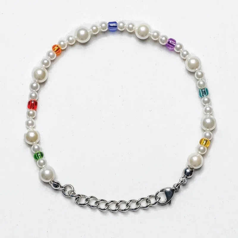 Minimal Pearl Bead Bracelet
