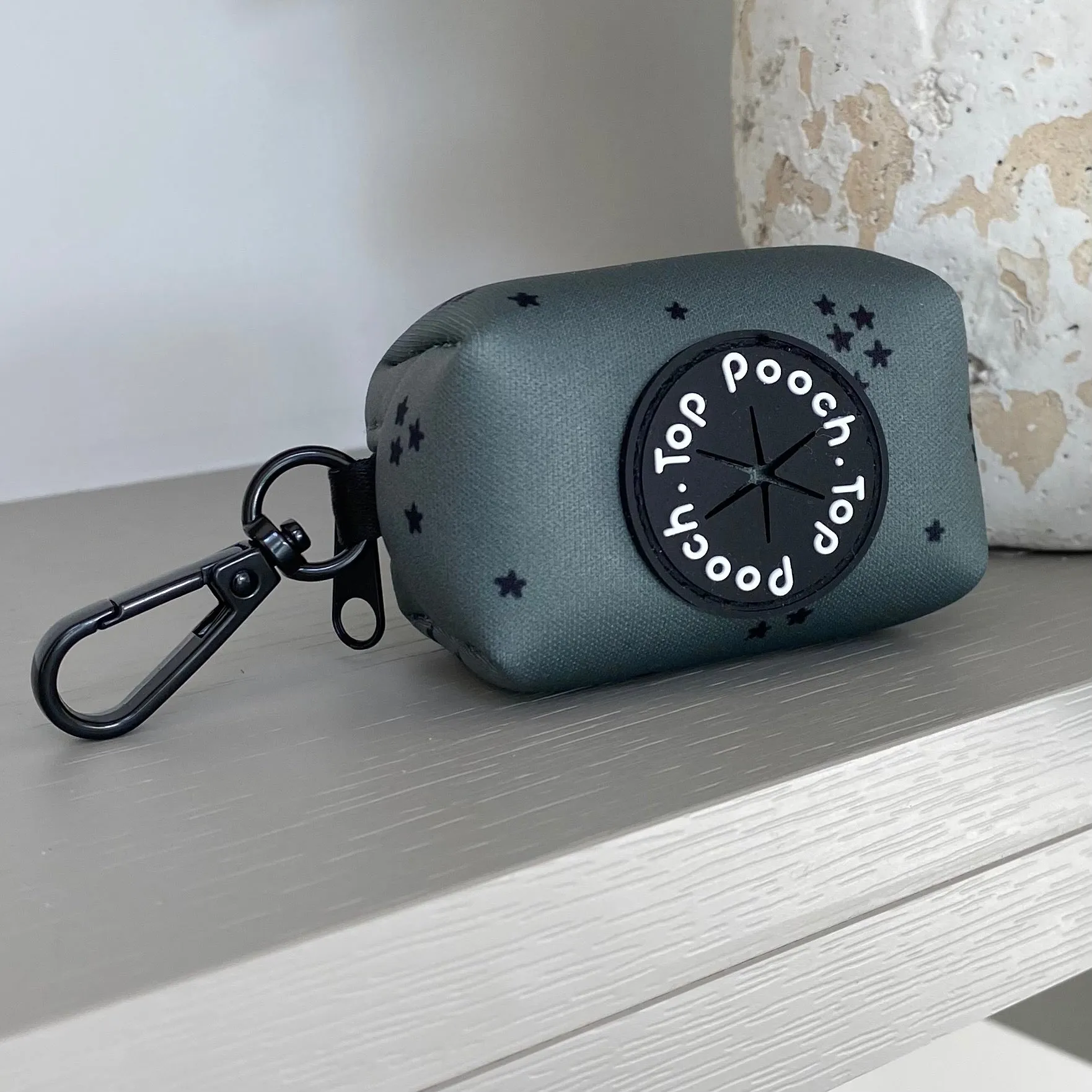 Minimal Stars Poop Bag Holder - Misty Green