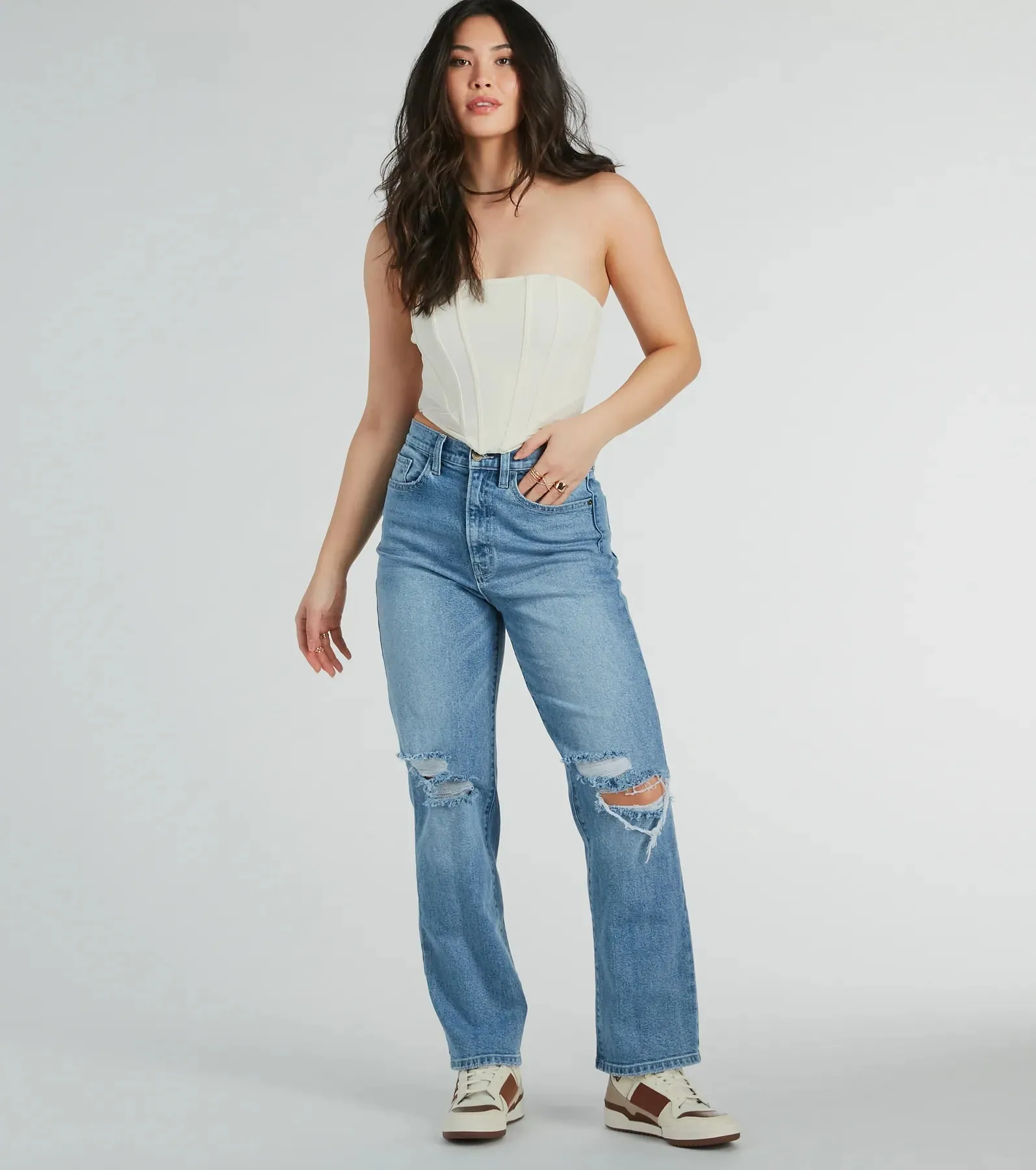 Night-Out Worthy Cropped Corset Top