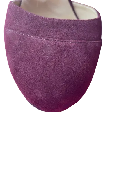 Nine West Burgundy Suede Block Heels