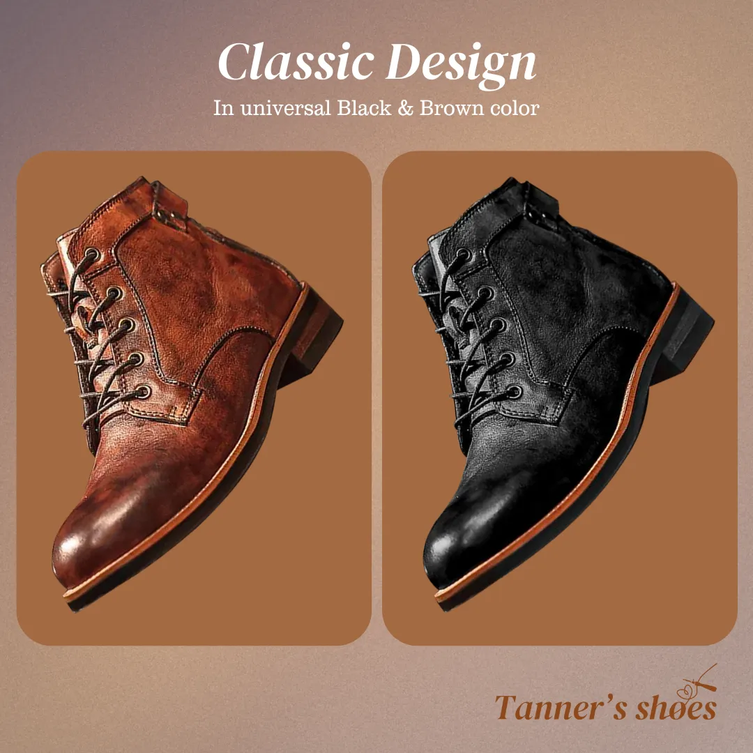 Philip | Retro Leather Boots
