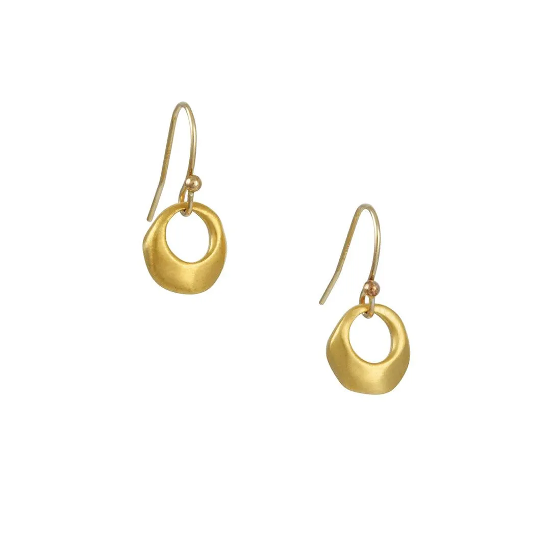 Philippa Roberts - Organic Ring Earrings in Vermeil