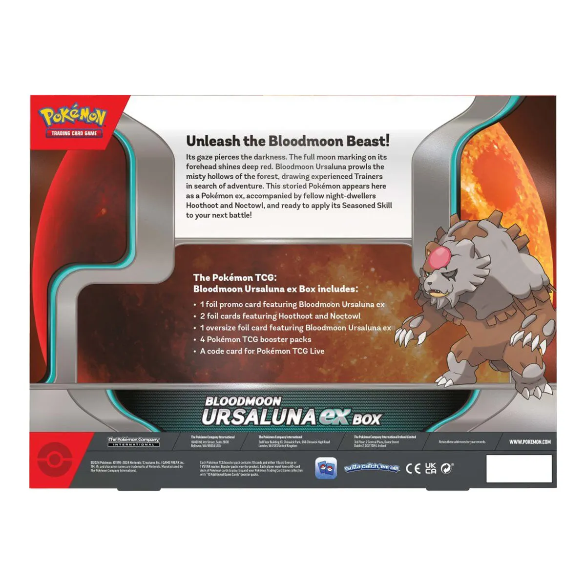 POKEMON TCG Bloodmoon Ursaluna ex Box