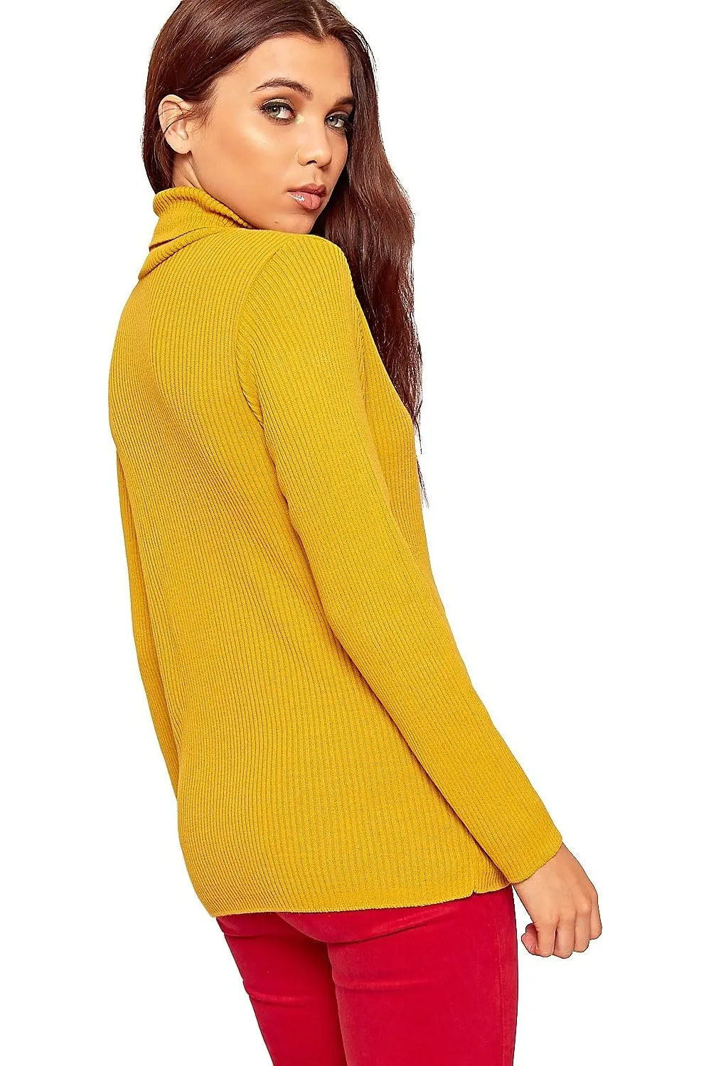 Polo Neck Knitted Top