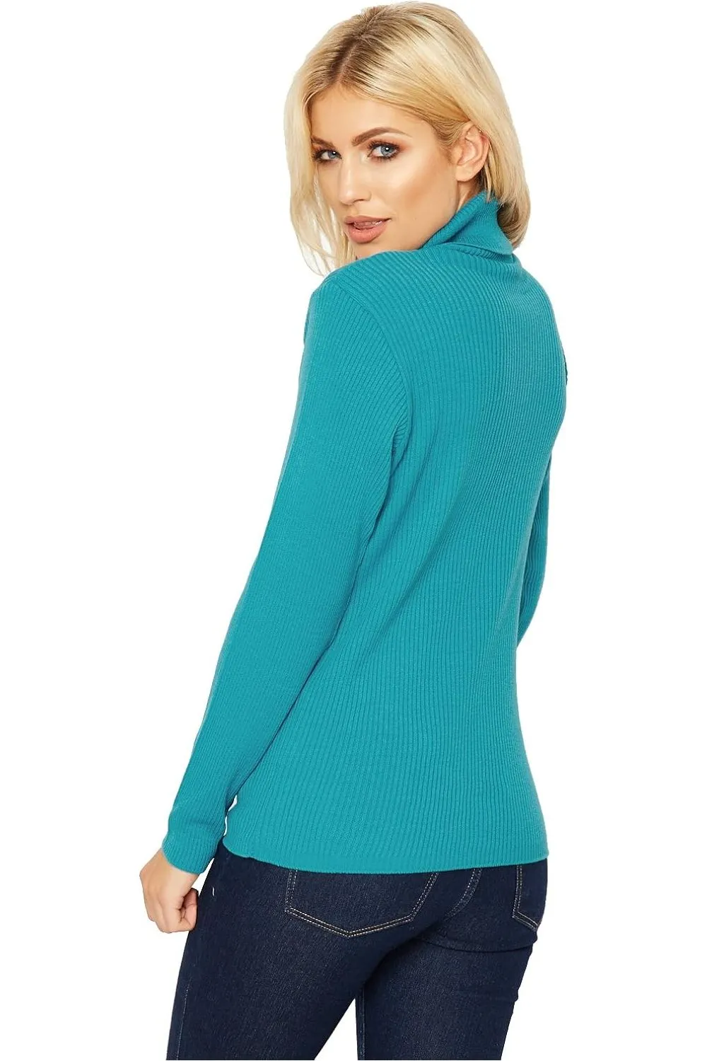Polo Neck Knitted Top