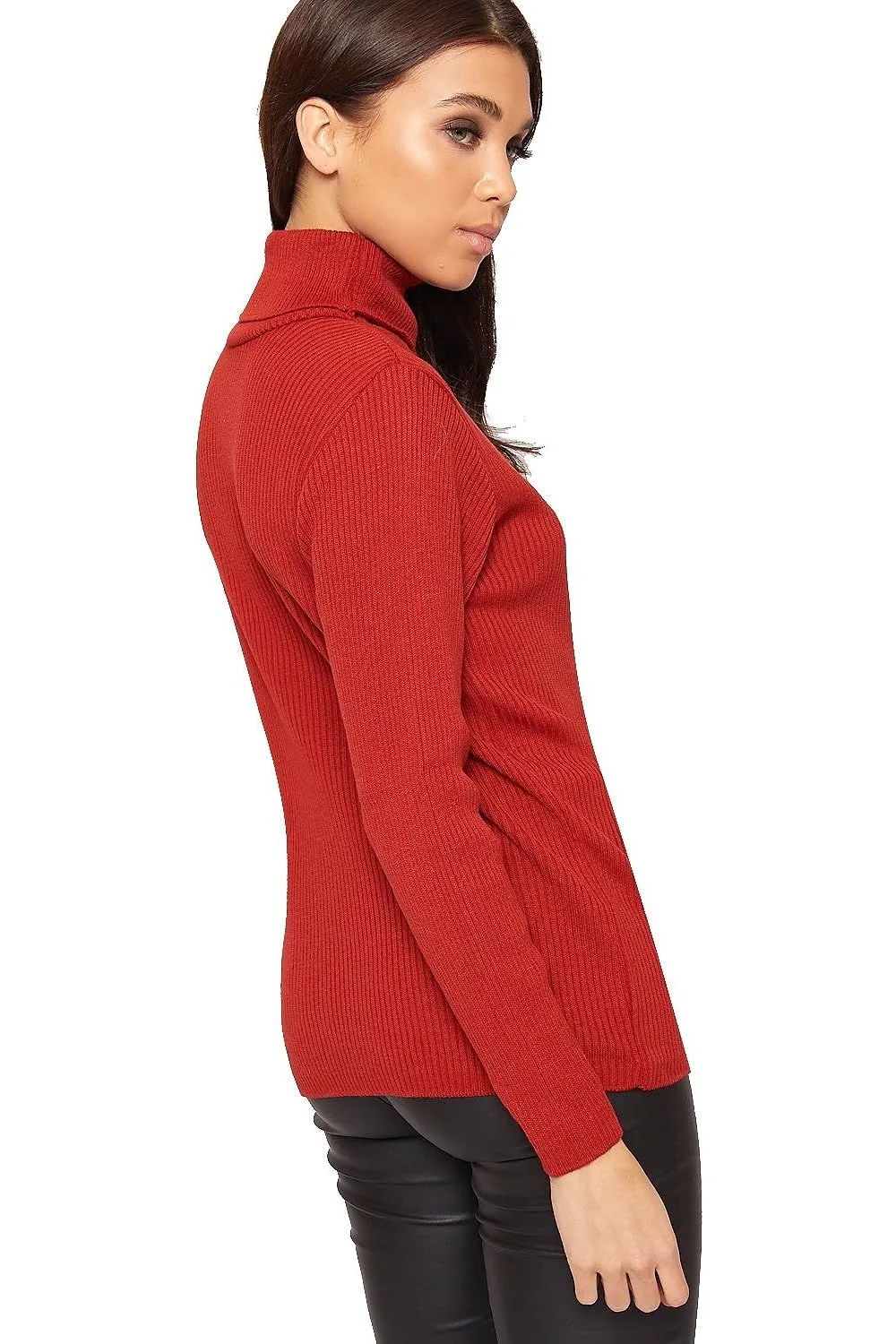 Polo Neck Knitted Top