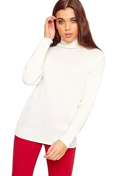 Polo Neck Knitted Top