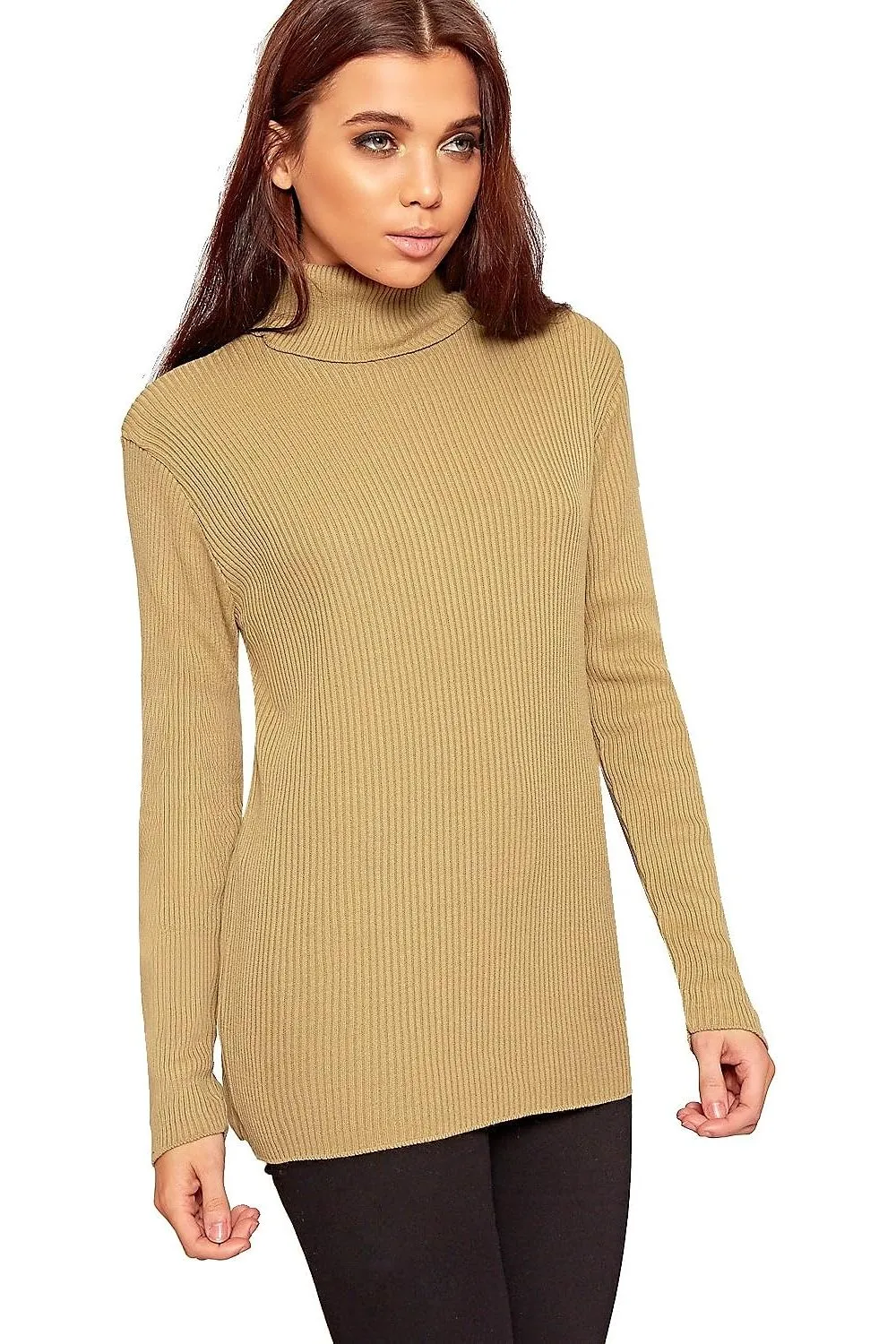 Polo Neck Knitted Top