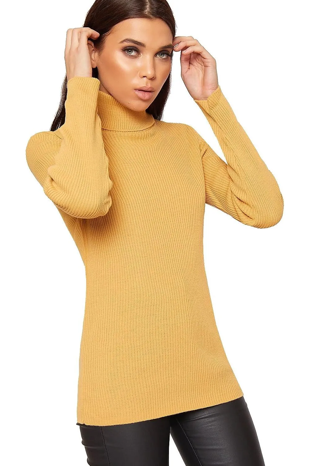 Polo Neck Knitted Top