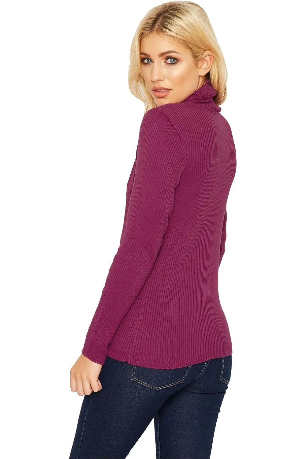 Polo Neck Knitted Top