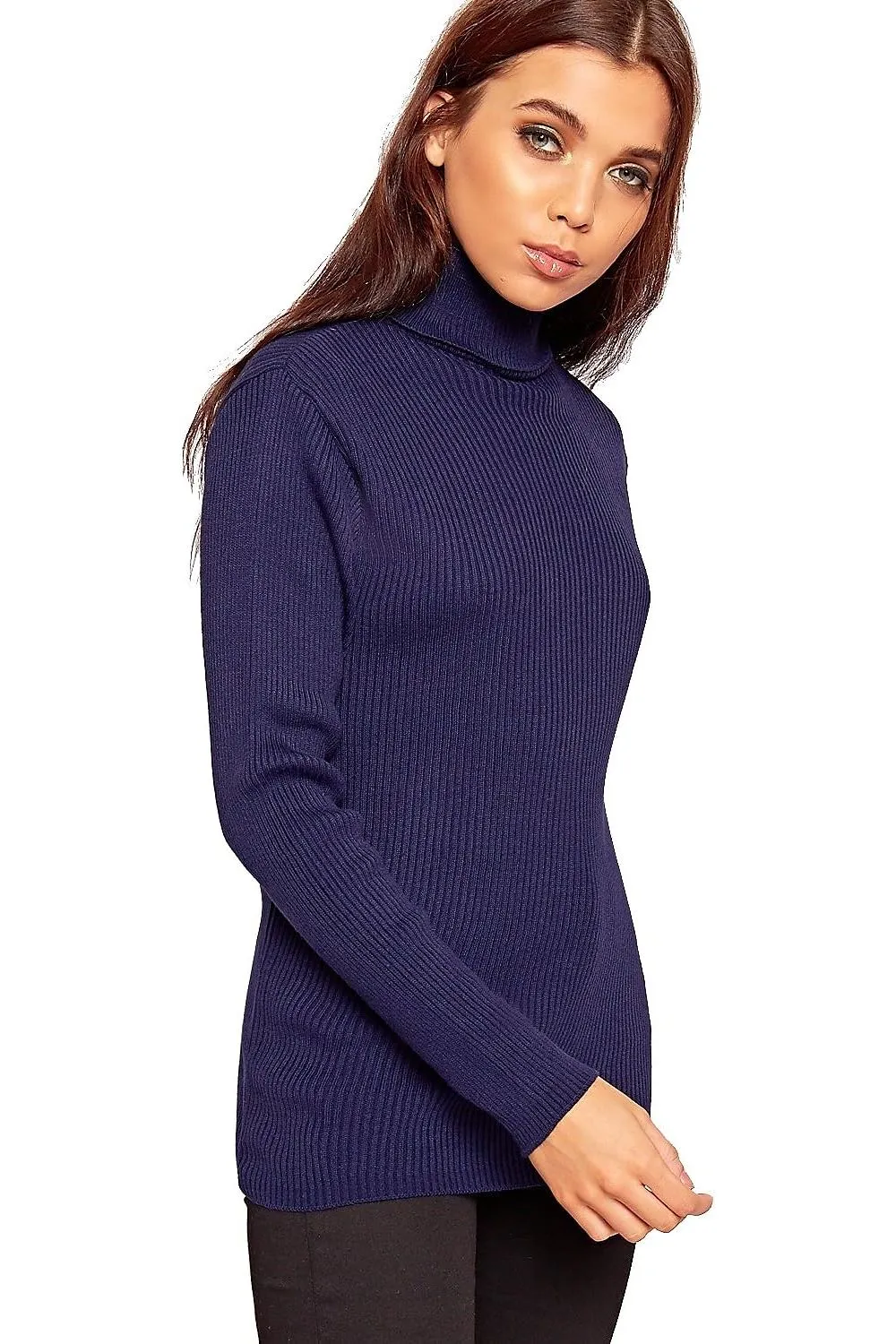 Polo Neck Knitted Top