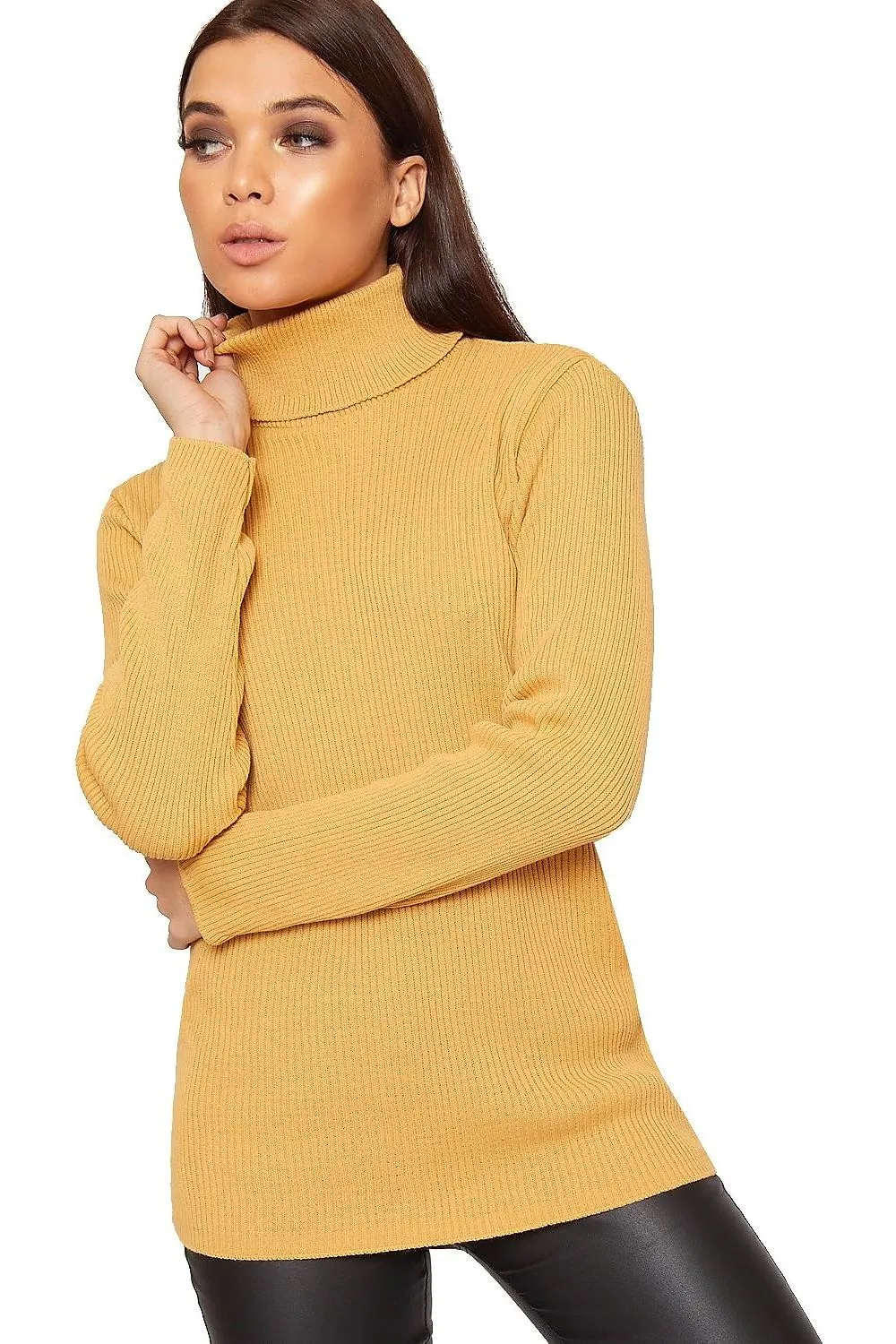 Polo Neck Knitted Top