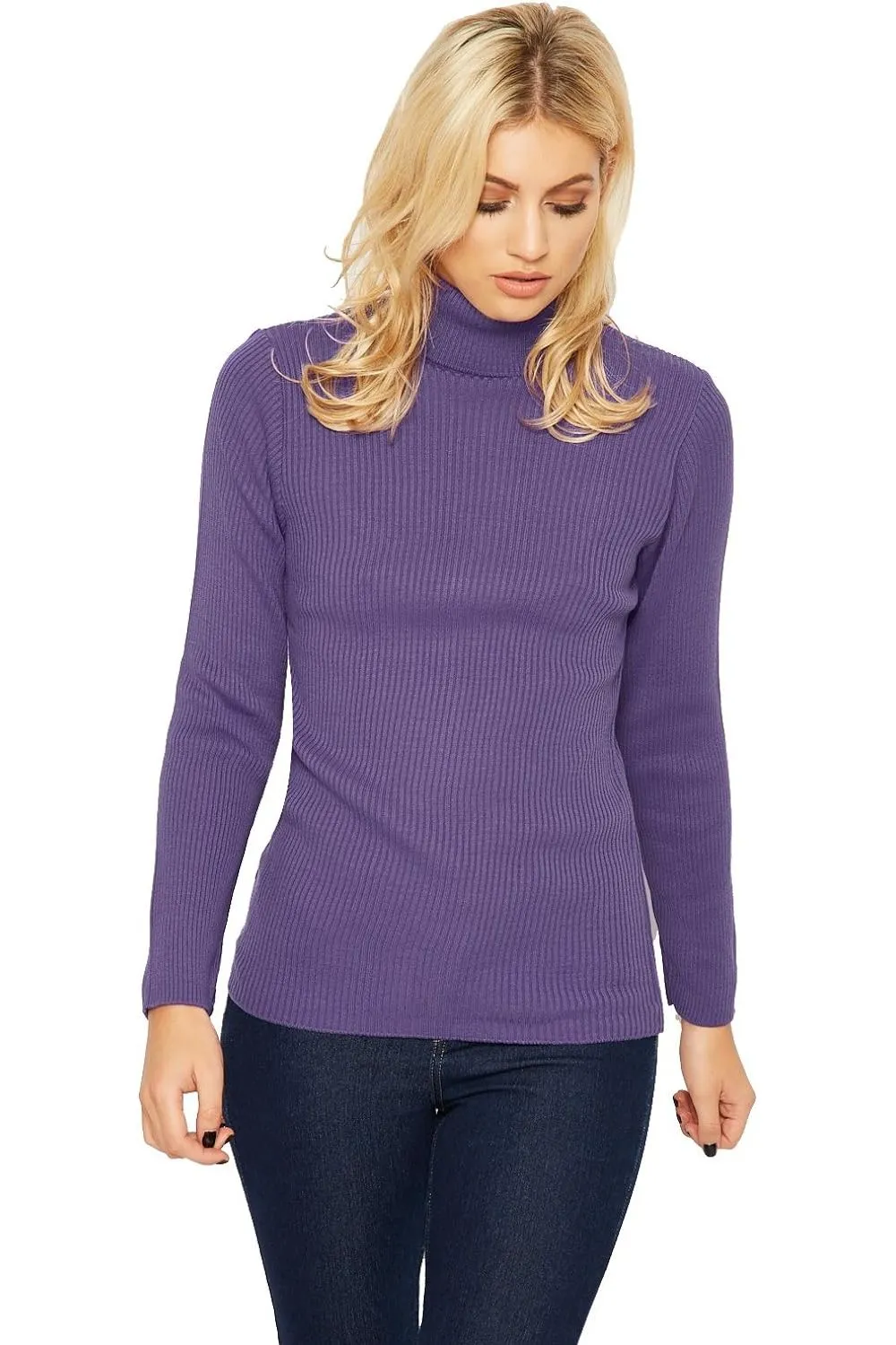Polo Neck Knitted Top