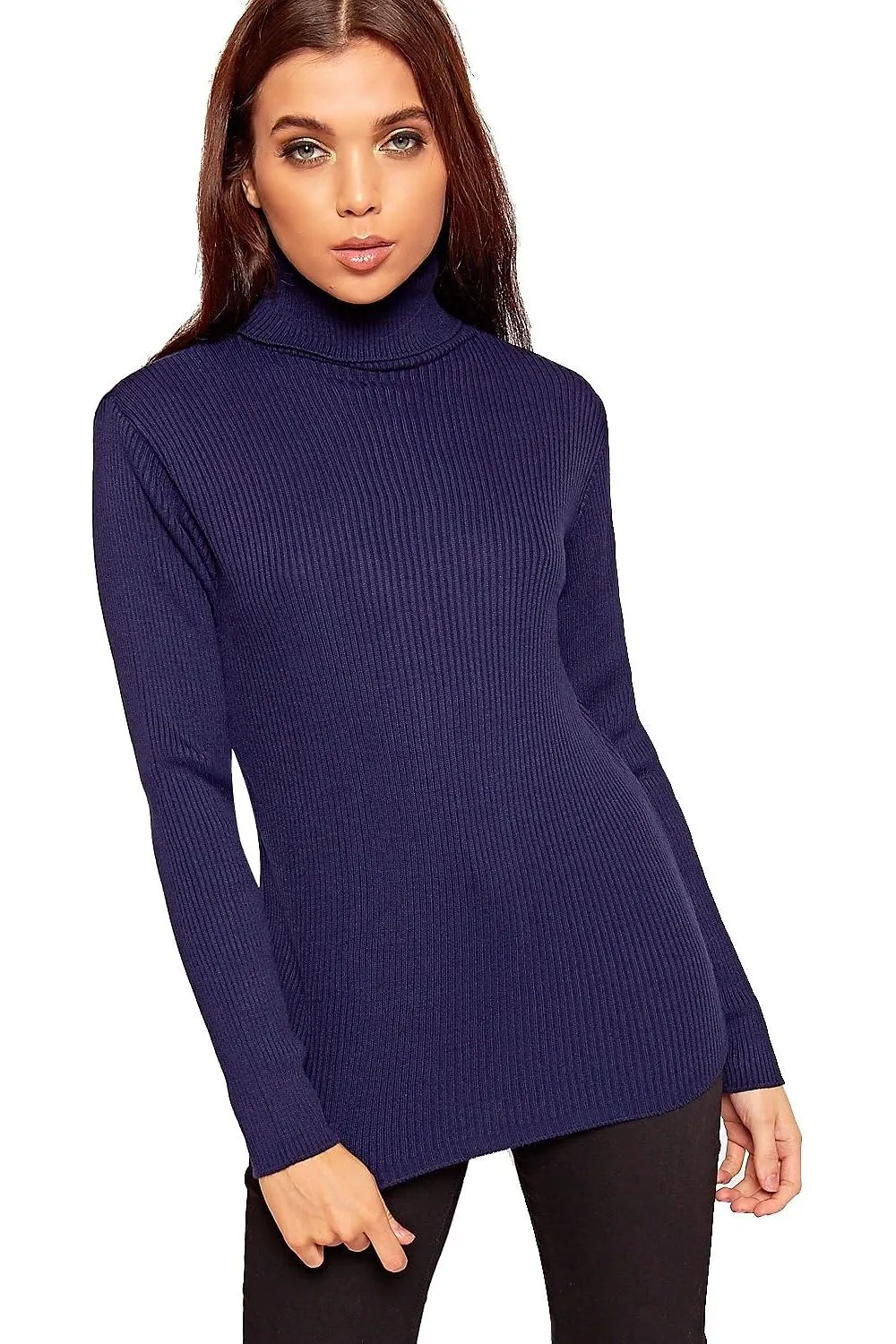 Polo Neck Knitted Top