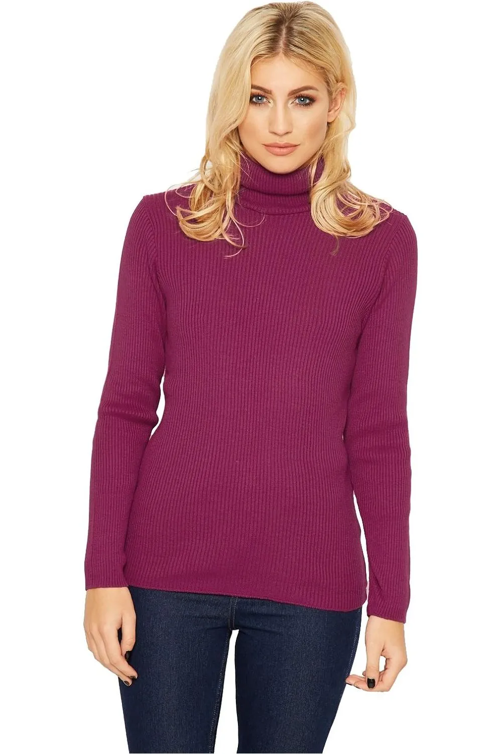 Polo Neck Knitted Top