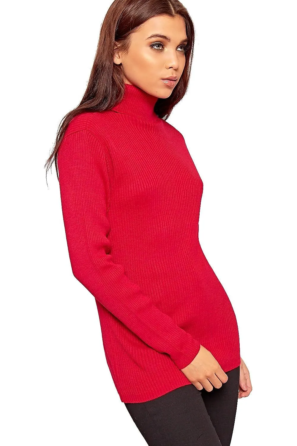 Polo Neck Knitted Top
