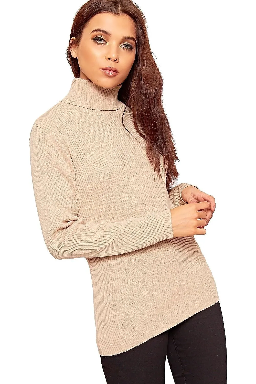 Polo Neck Knitted Top