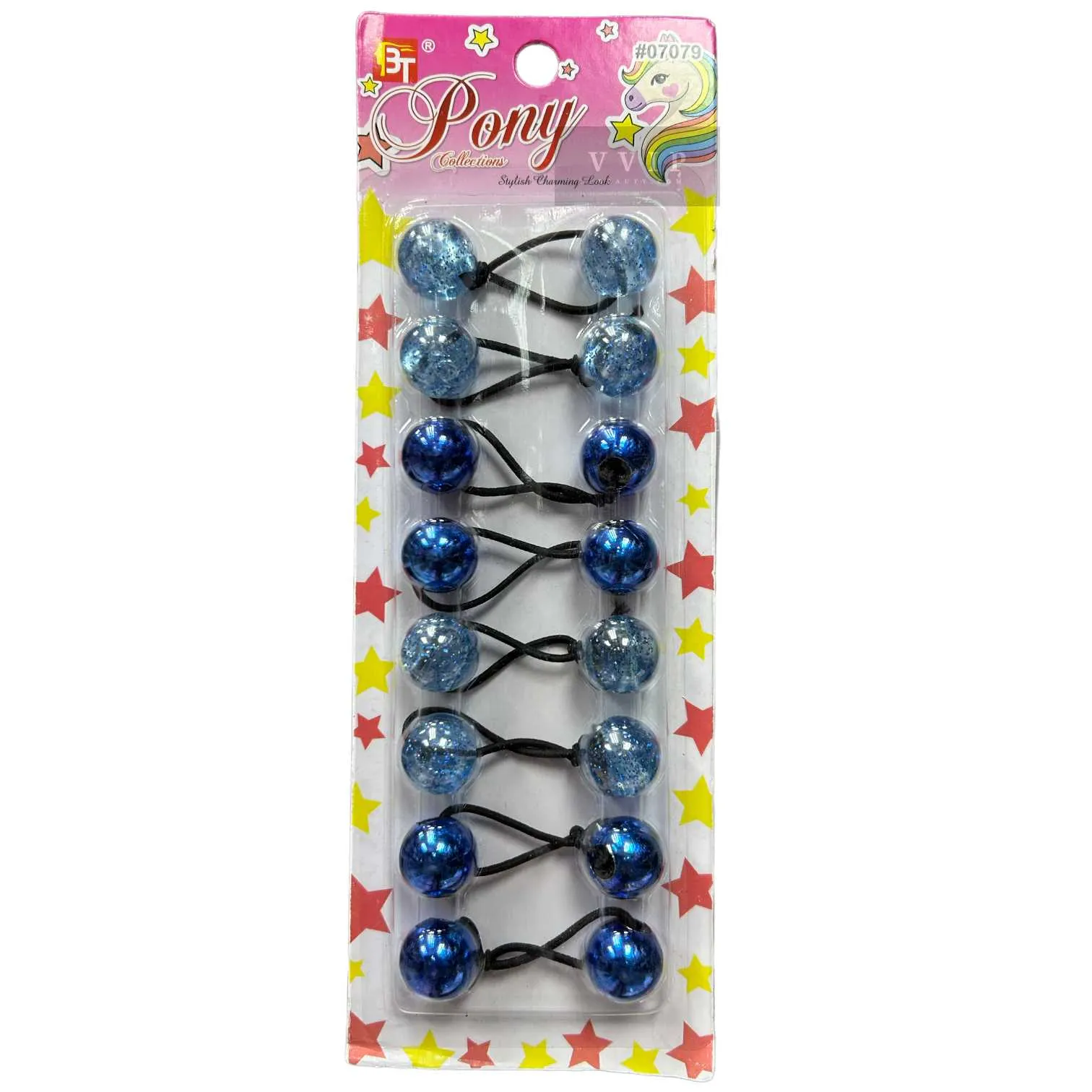 Ponytail Holders 20 mm (KIDS)-8PCS #07079 (31.135)
