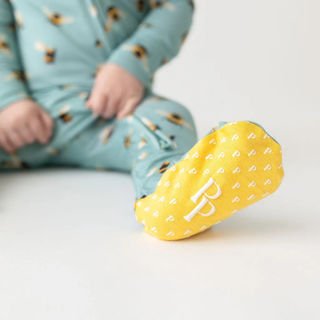 Posh Peanut Spring Bee Zippered Footie