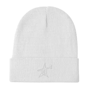 "ALL-IN" Otto Beanie (white print)