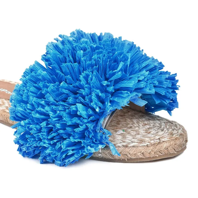 Rhim Jhim Sandals Blue-Open Toes Flats
