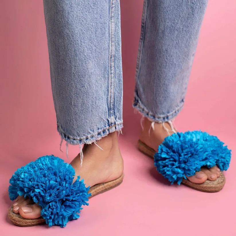 Rhim Jhim Sandals Blue-Open Toes Flats