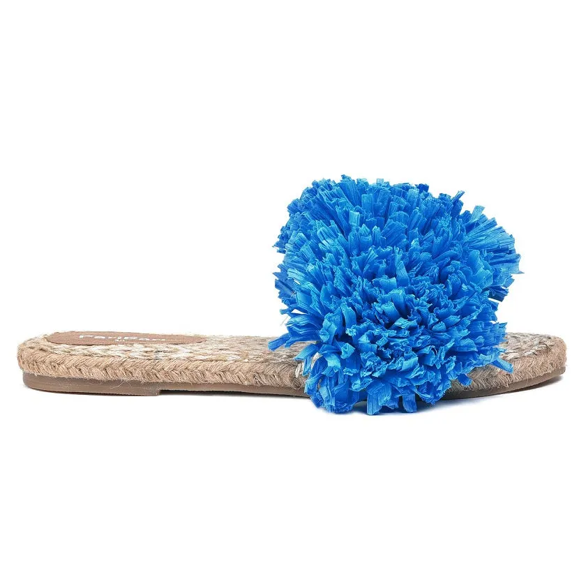 Rhim Jhim Sandals Blue-Open Toes Flats