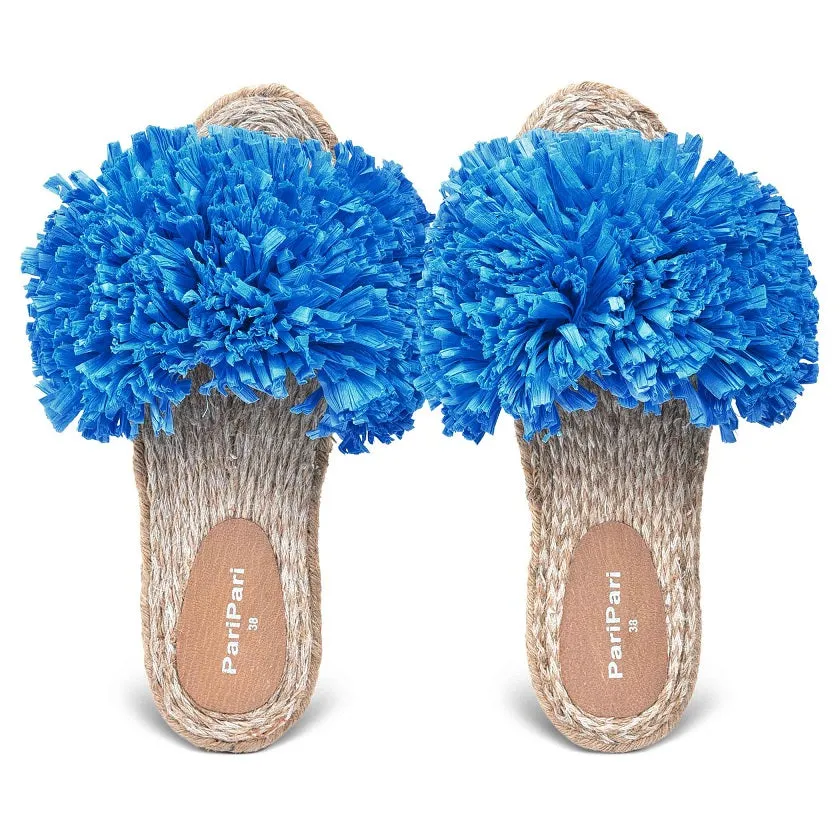 Rhim Jhim Sandals Blue-Open Toes Flats