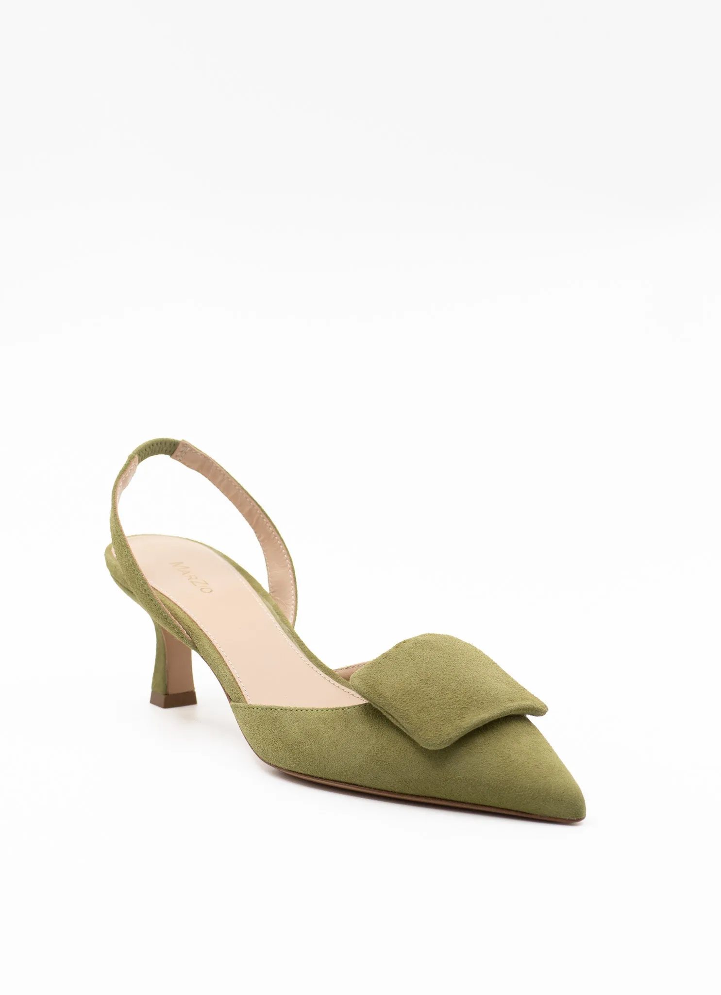 Rosie slingback sandal in pistacchio