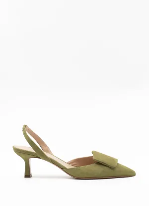 Rosie slingback sandal in pistacchio