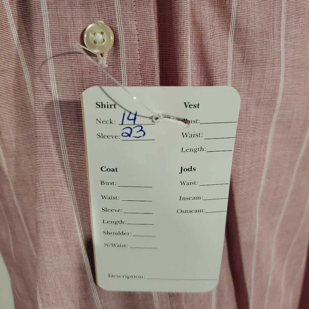 Rust Stripe Hunt Shirt No Collar