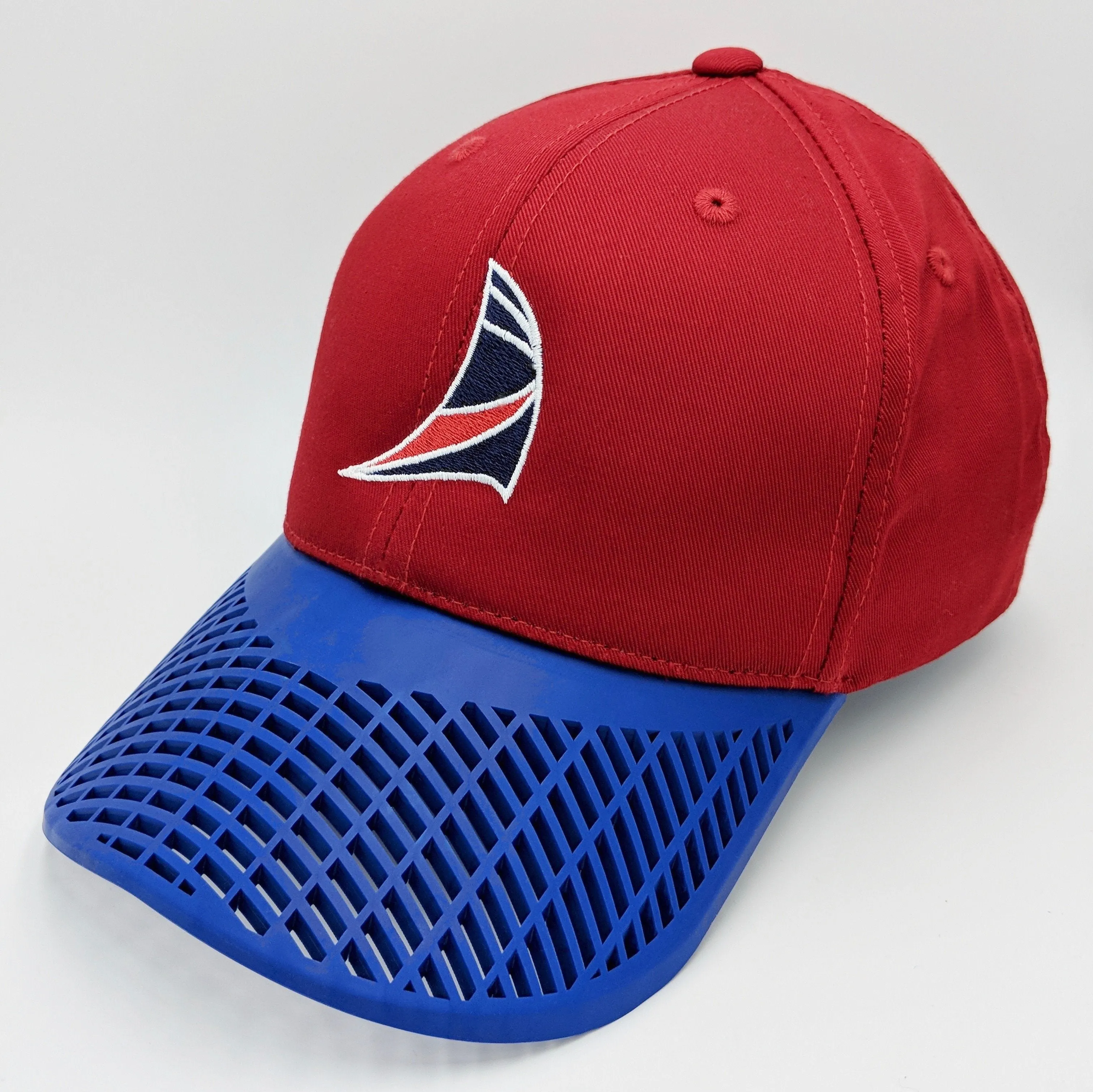 Sail Hat - Red with Blue Brim