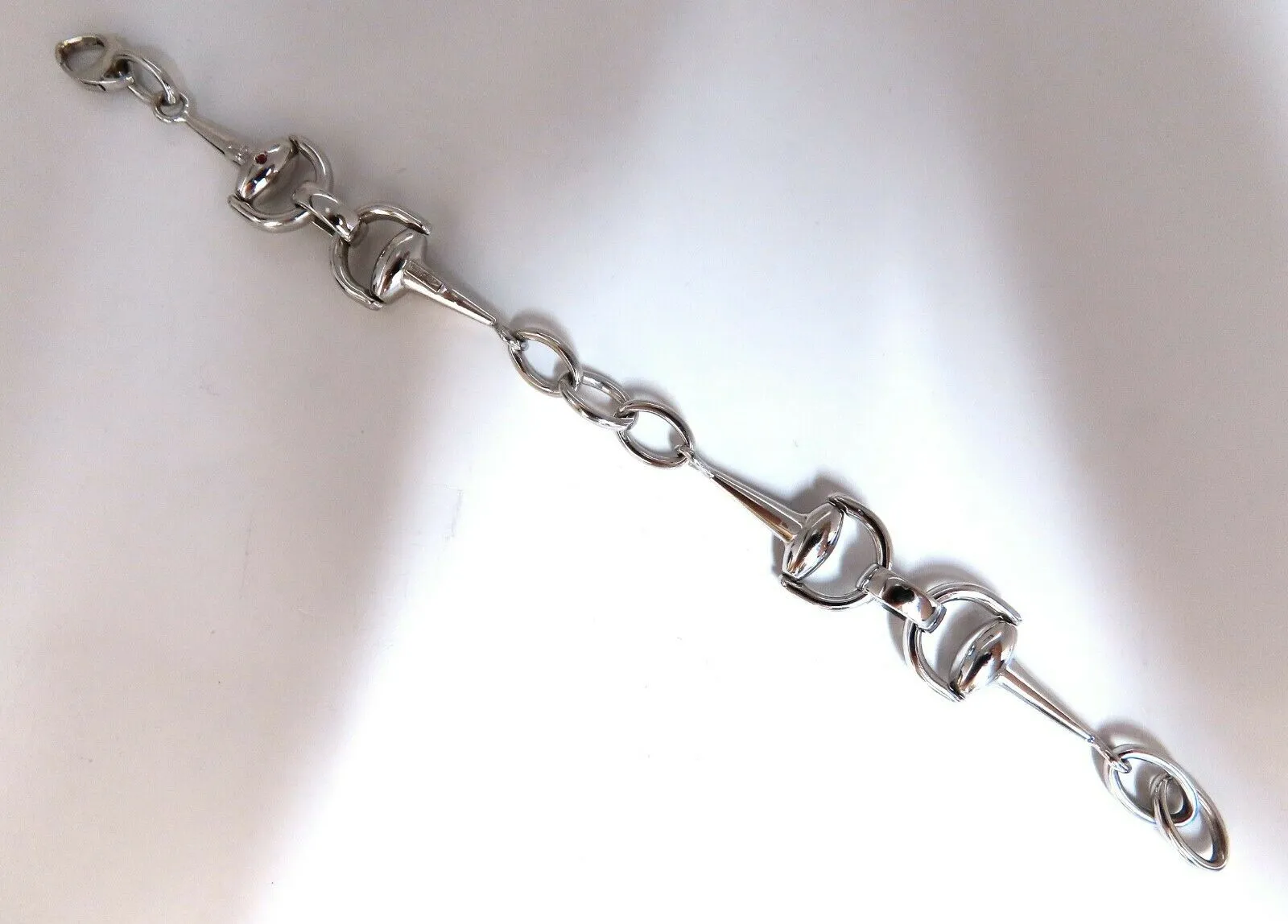 Sailor Mod Bar Link Rotating Hinge Bracelet 18 Karat