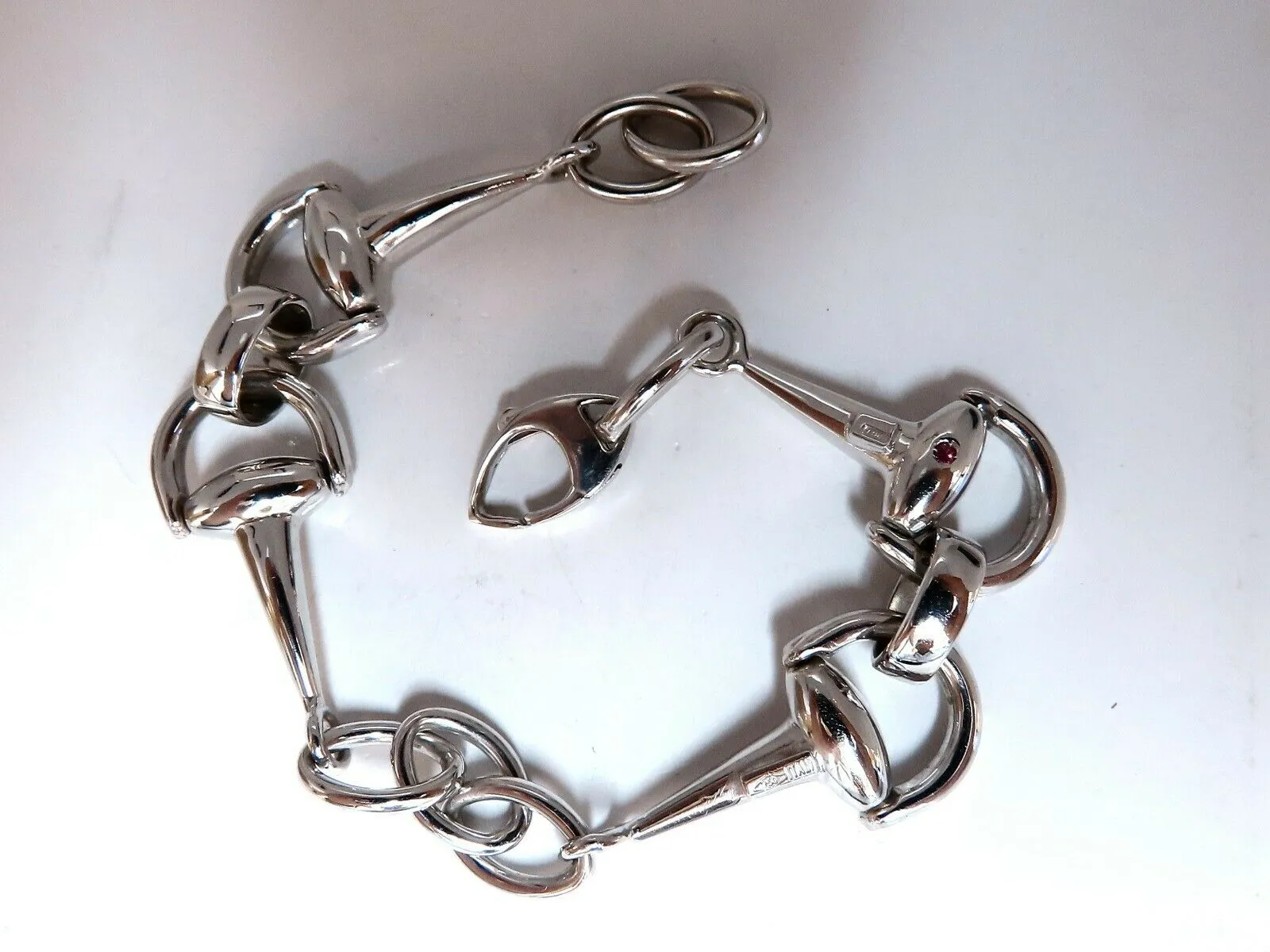 Sailor Mod Bar Link Rotating Hinge Bracelet 18 Karat