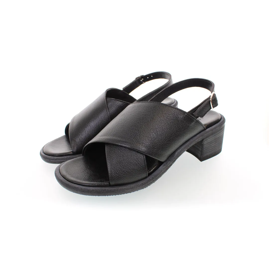 SANDALO CON TACCO MAIORCA NERO
