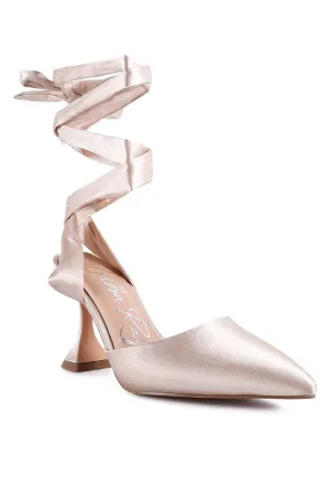 Satin Siren Tie Up Sandals