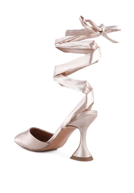 Satin Siren Tie Up Sandals