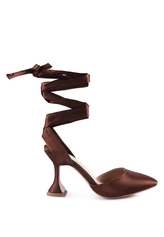 Satin Siren Tie Up Sandals