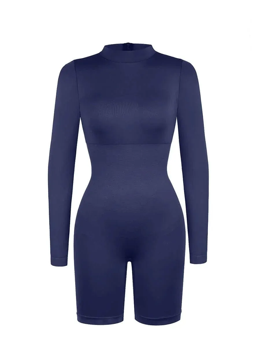 Seamless Body Sculpting Tummy Control Shapewear Bodysuit with Removable Cups