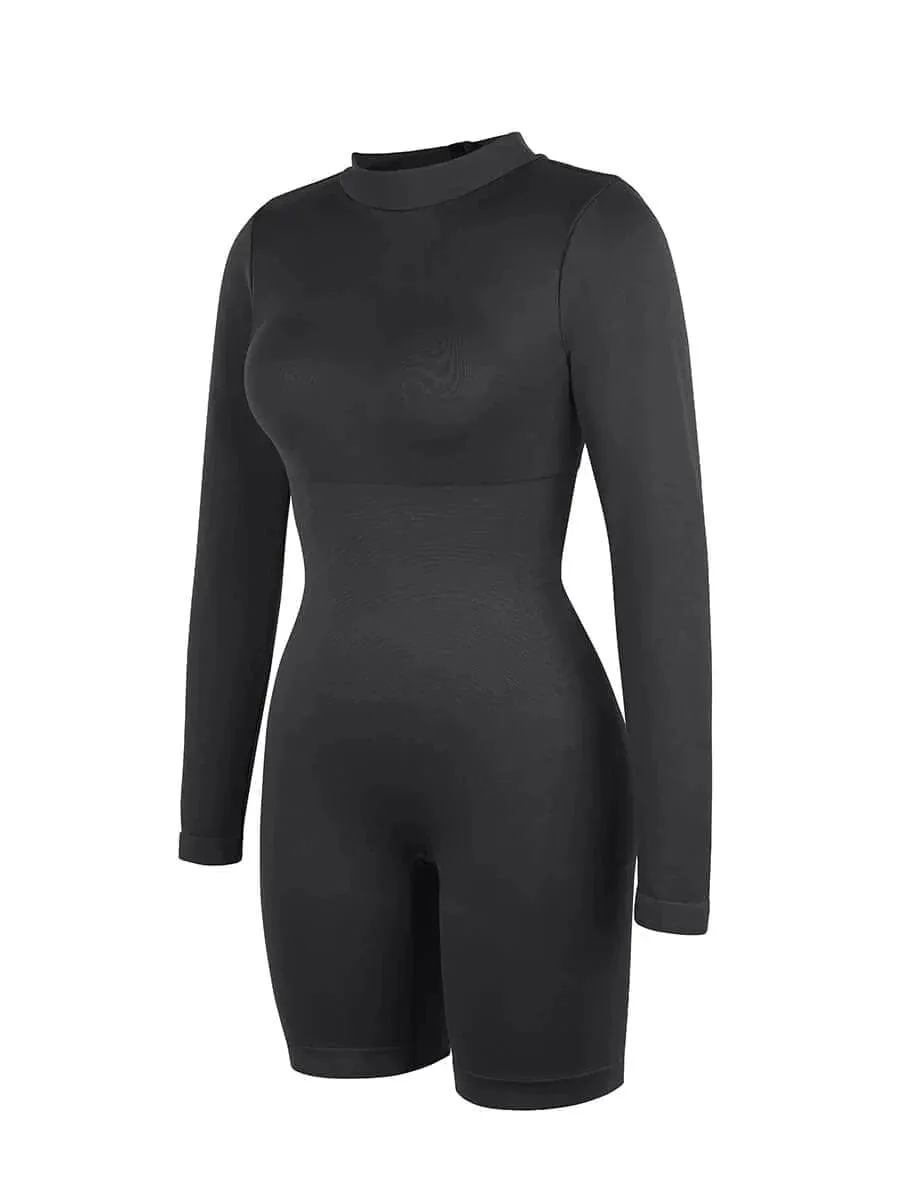 Seamless Body Sculpting Tummy Control Shapewear Bodysuit with Removable Cups