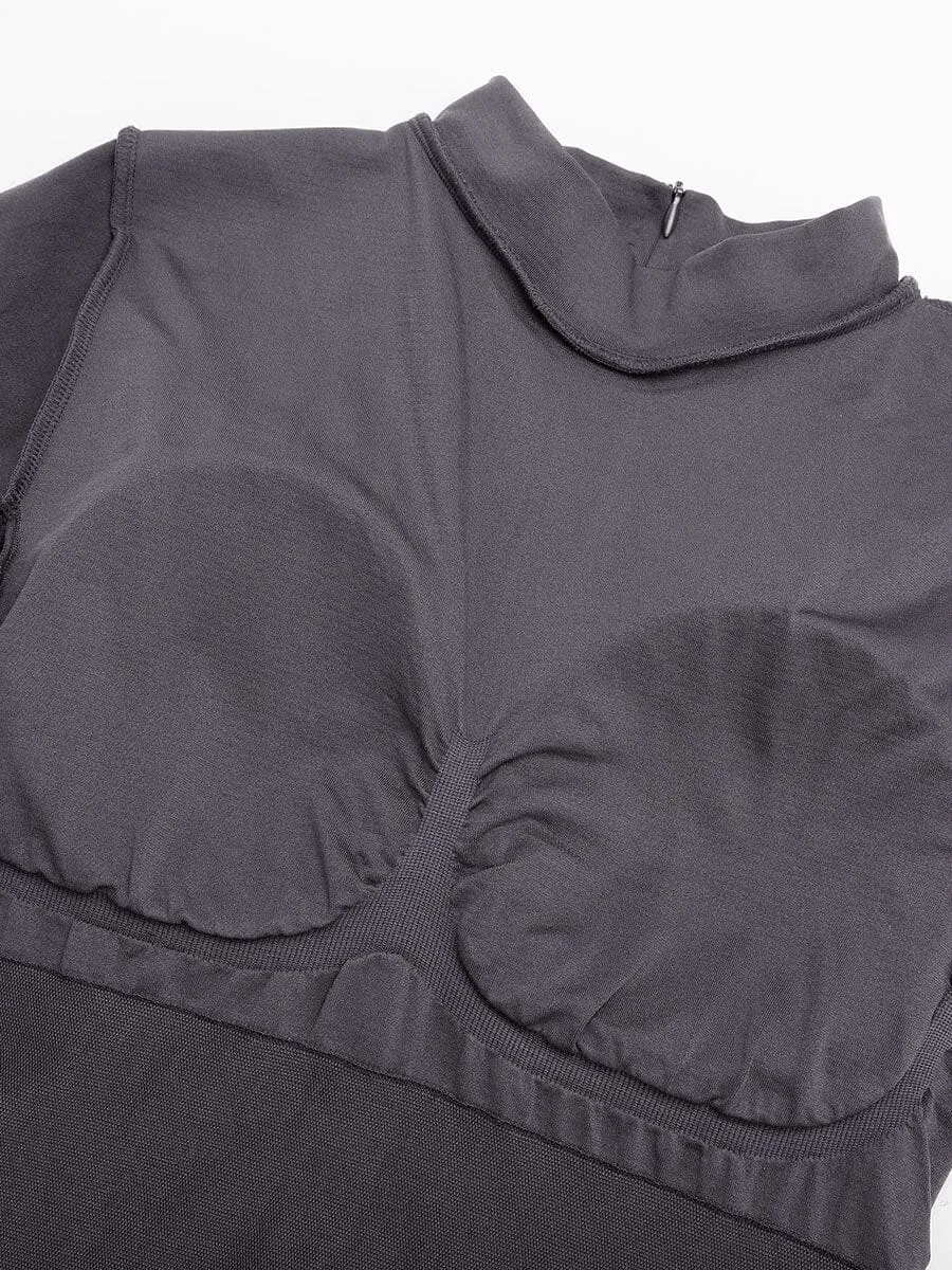 Seamless Body Sculpting Tummy Control Shapewear Bodysuit with Removable Cups