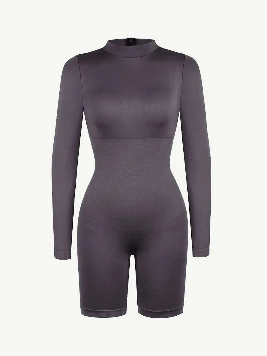 Seamless Body Sculpting Tummy Control Shapewear Bodysuit with Removable Cups