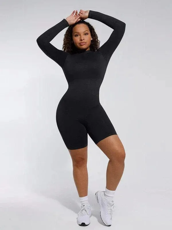 Seamless Body Sculpting Tummy Control Shapewear Bodysuit with Removable Cups