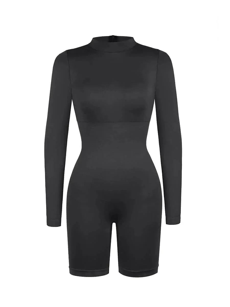 Seamless Body Sculpting Tummy Control Shapewear Bodysuit with Removable Cups