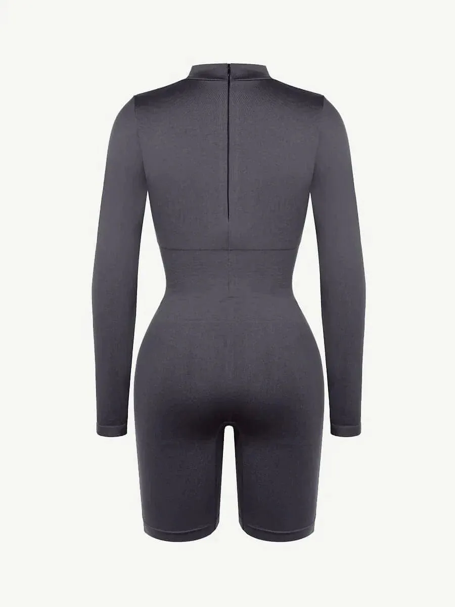 Seamless Body Sculpting Tummy Control Shapewear Bodysuit with Removable Cups