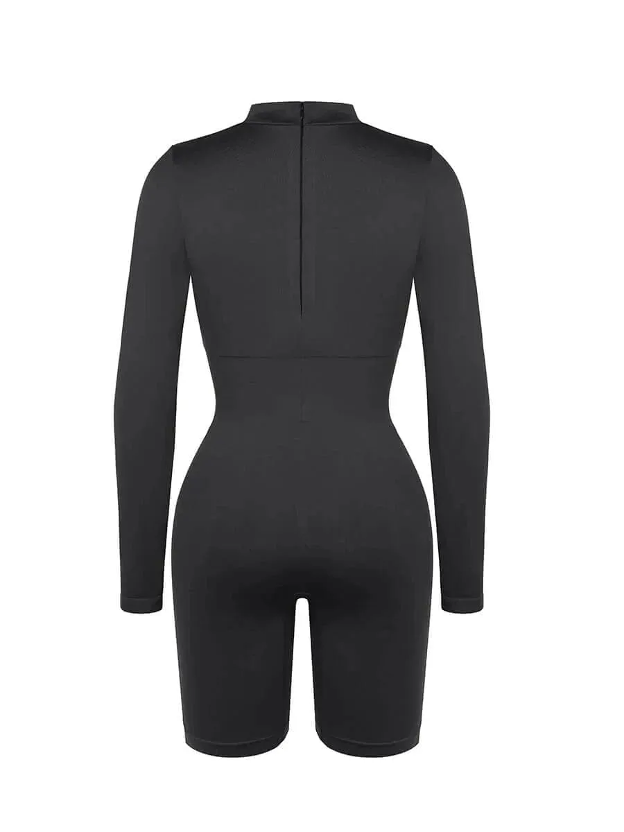 Seamless Body Sculpting Tummy Control Shapewear Bodysuit with Removable Cups